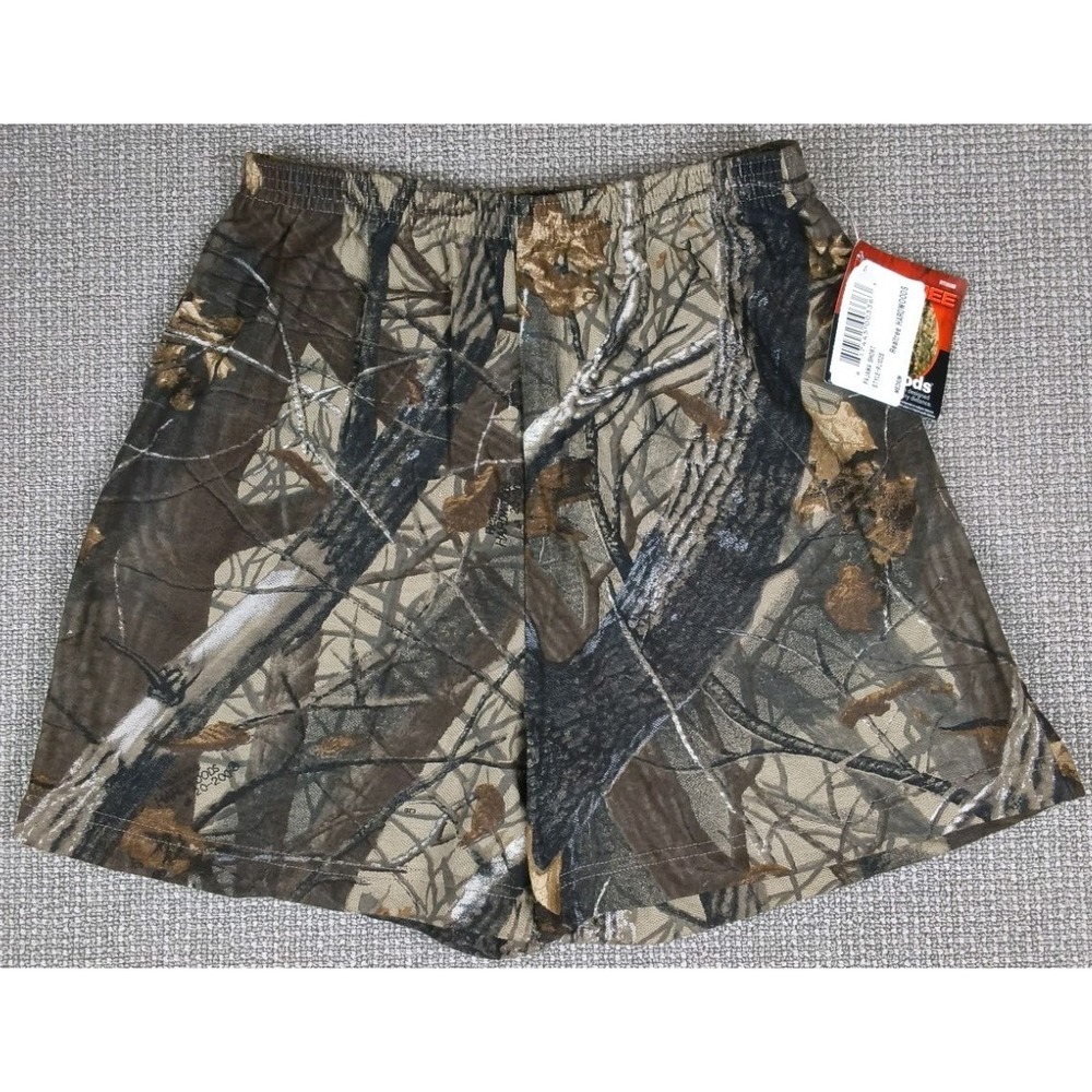 NWT Vintage Janet Blasé Wrap It Up Realtree Camo Flannel Lounge Shorts M